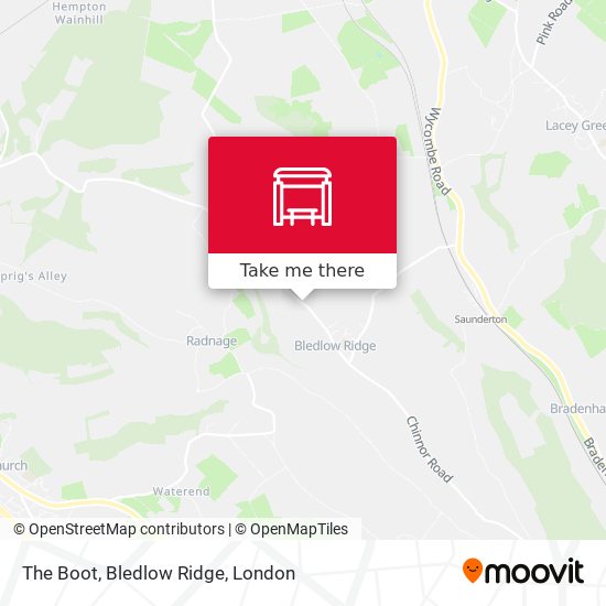 The Boot, Bledlow Ridge map