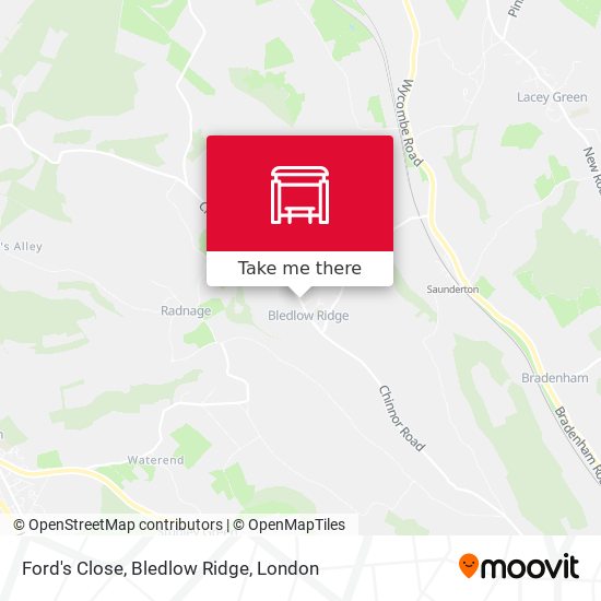 Ford's Close, Bledlow Ridge map