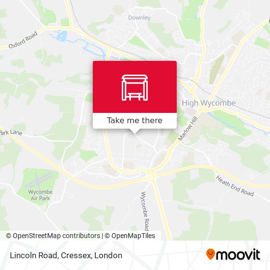 Lincoln Road, Cressex map