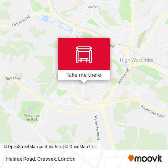 Halifax Road, Cressex map