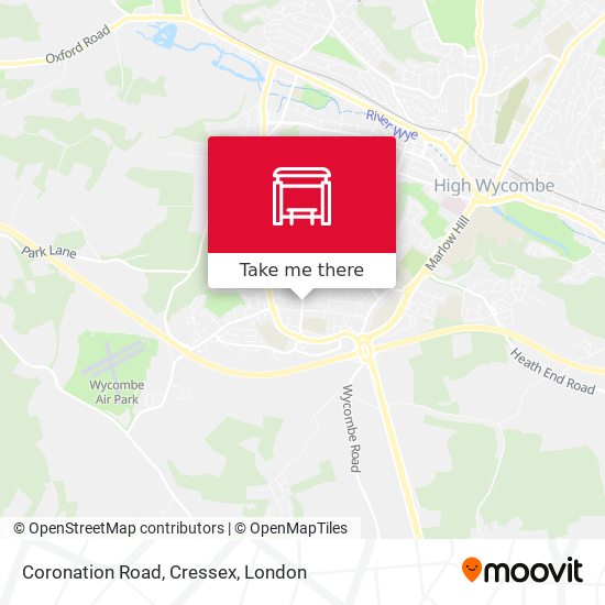 Coronation Road, Cressex map