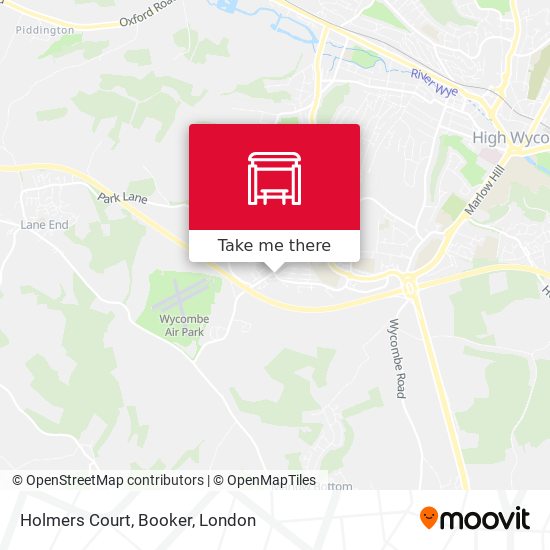 Holmers Court, Booker map
