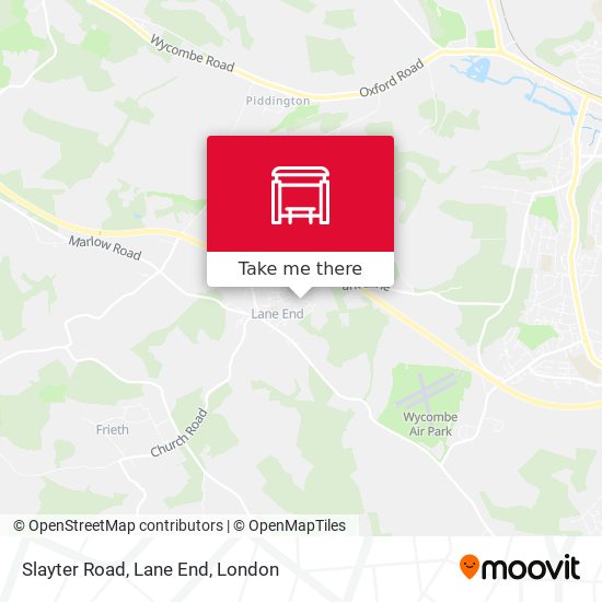 Slayter Road, Lane End map