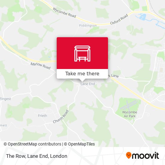 The Row, Lane End map