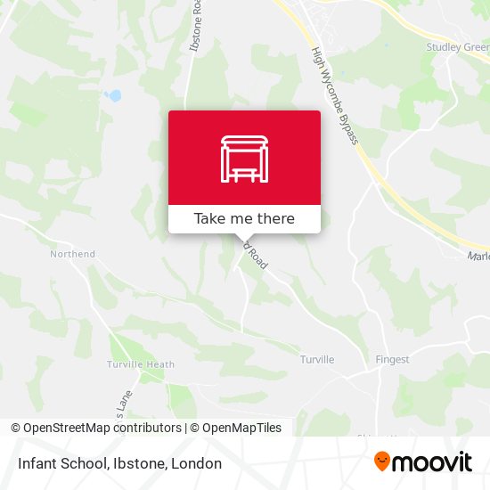 Infant School, Ibstone map