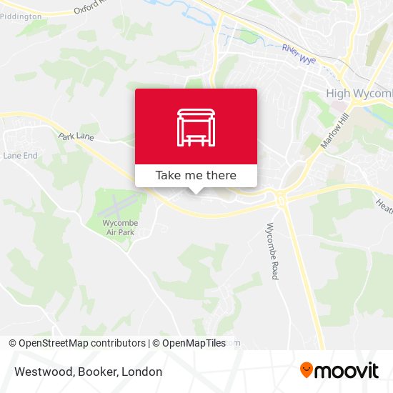 Westwood, Booker map