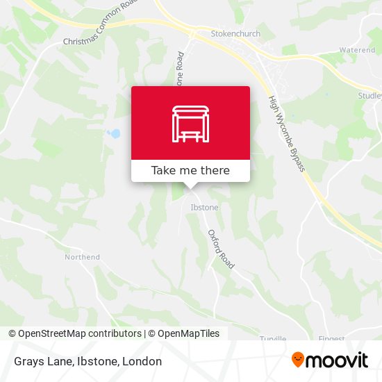 Grays Lane, Ibstone map