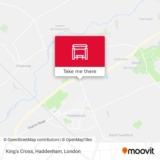 King's Cross, Haddenham map