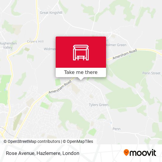 Rose Avenue, Hazlemere map