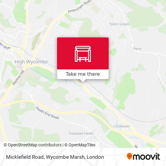 Micklefield Road, Wycombe Marsh map