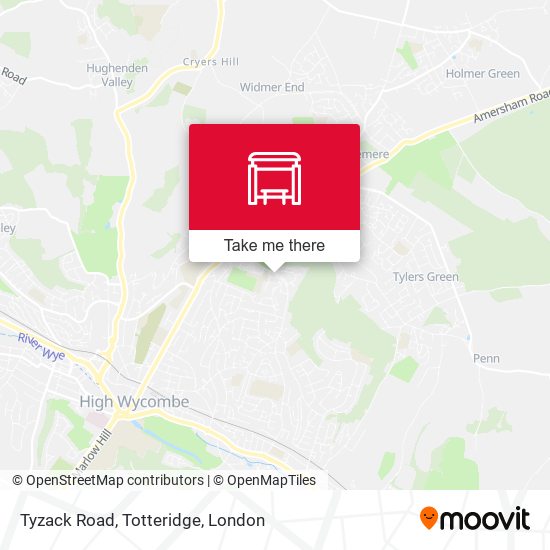 Tyzack Road, Totteridge map