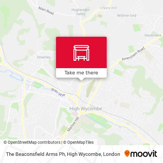 The Beaconsfield Arms Ph, High Wycombe map