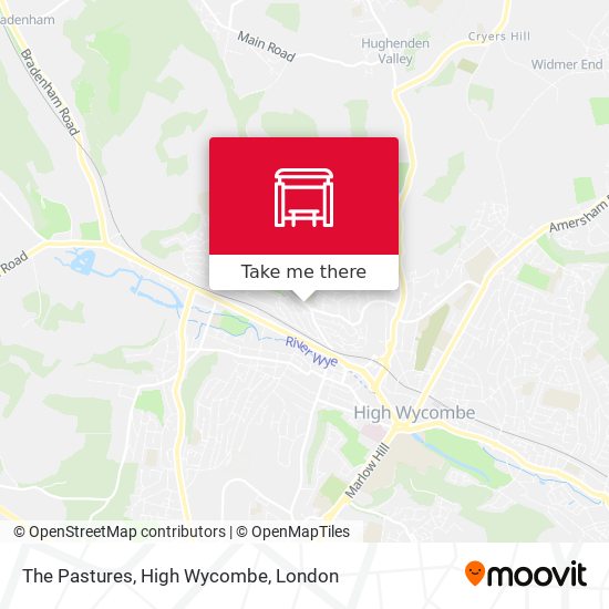 The Pastures, High Wycombe map