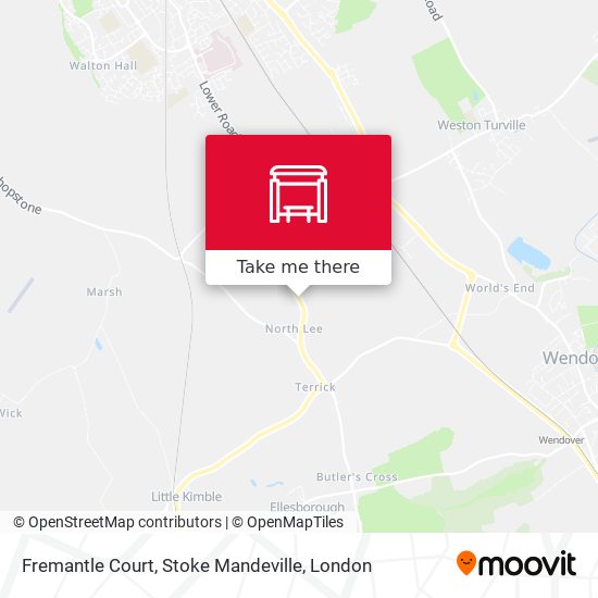 Fremantle Court, Stoke Mandeville map