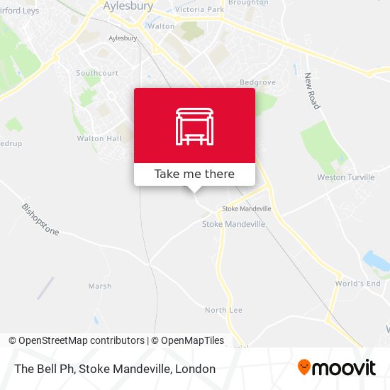 The Bell Ph, Stoke Mandeville map