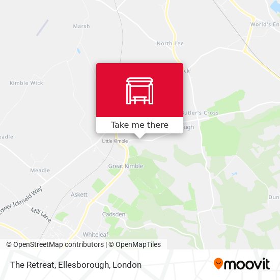 The Retreat, Ellesborough map