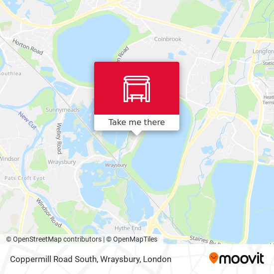 Coppermill Road South, Wraysbury map
