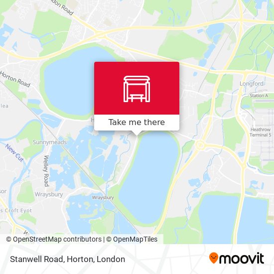 Stanwell Road, Horton map