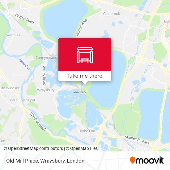 Old Mill Place, Wraysbury map