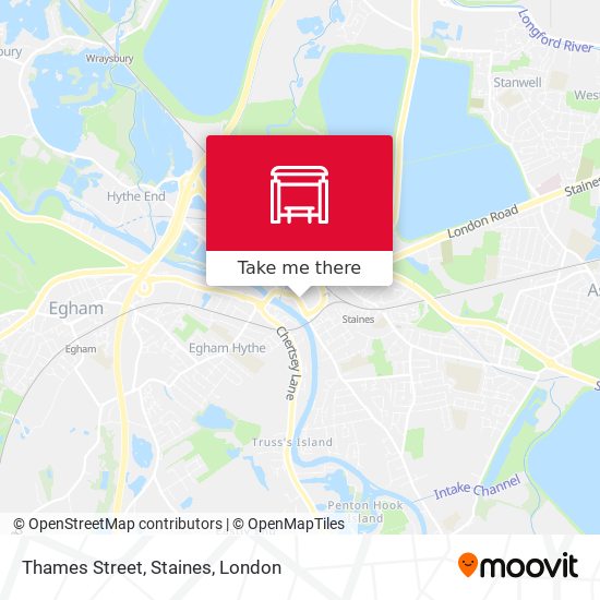 Thames Street, Staines map