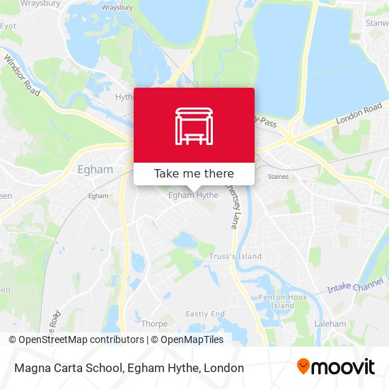 Magna Carta School, Egham Hythe map