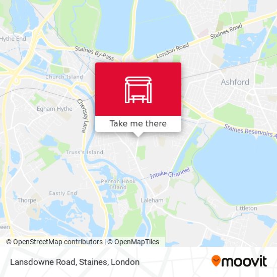 Lansdowne Road, Staines map