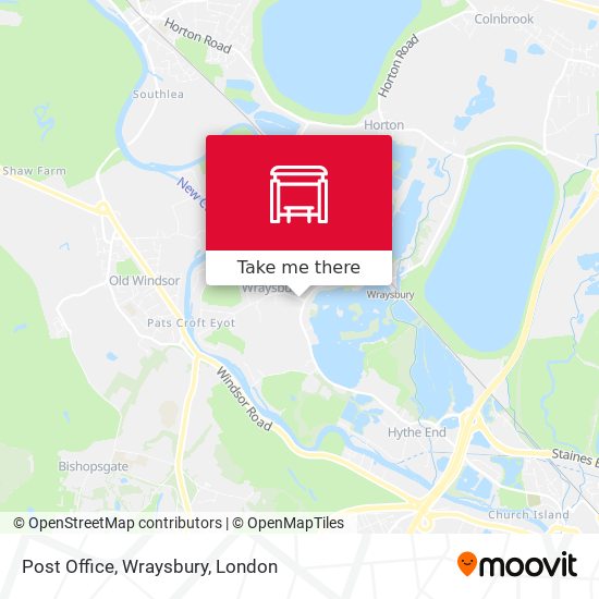 Post Office, Wraysbury map