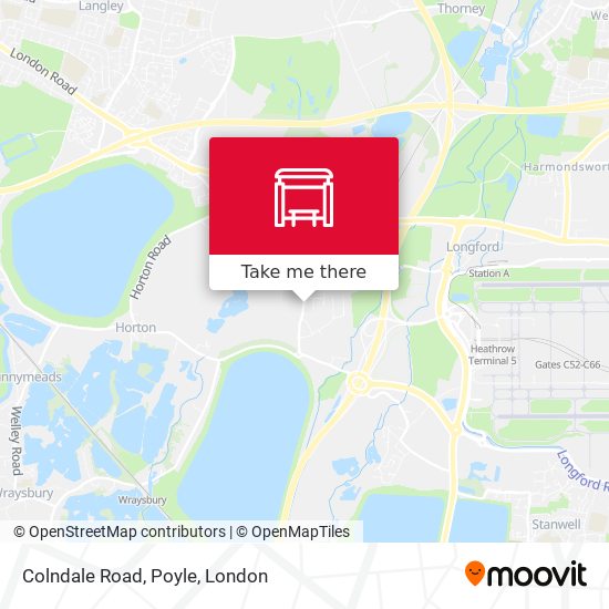 Colndale Road, Poyle map