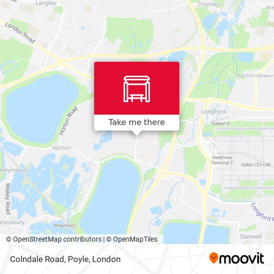 Colndale Road, Poyle map