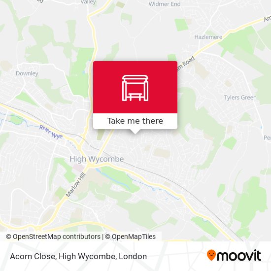 Acorn Close, High Wycombe map