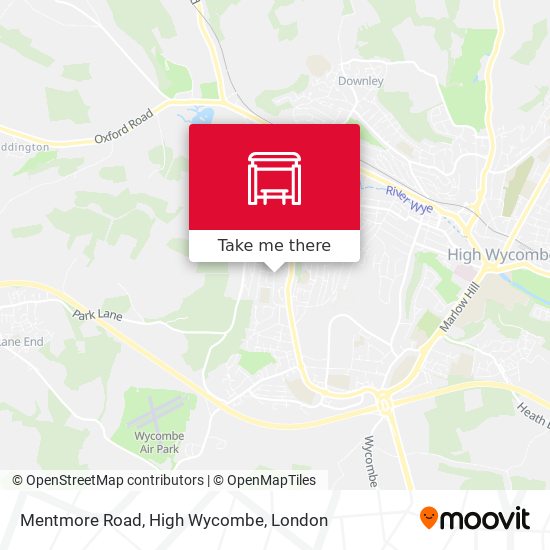Mentmore Road, High Wycombe map