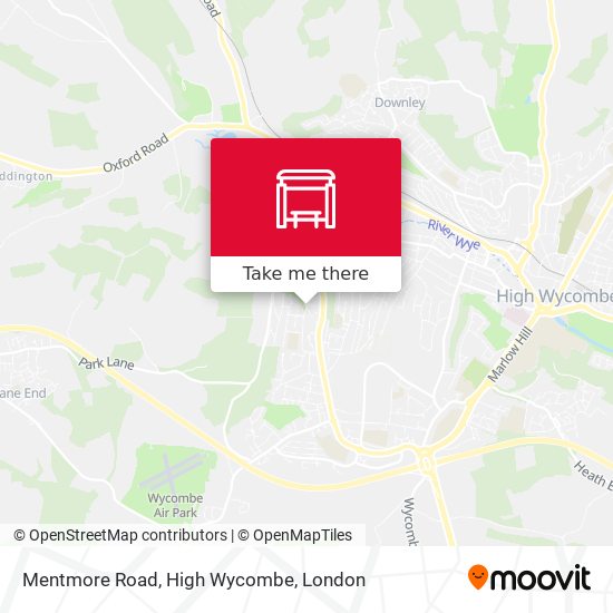 Mentmore Road, High Wycombe map