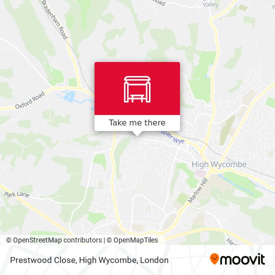 Prestwood Close, High Wycombe map