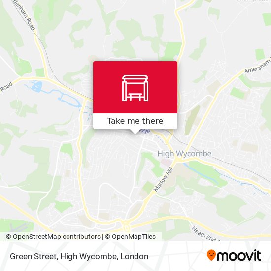 Green Street, High Wycombe map