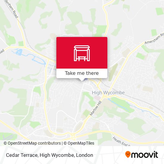 Cedar Terrace, High Wycombe map
