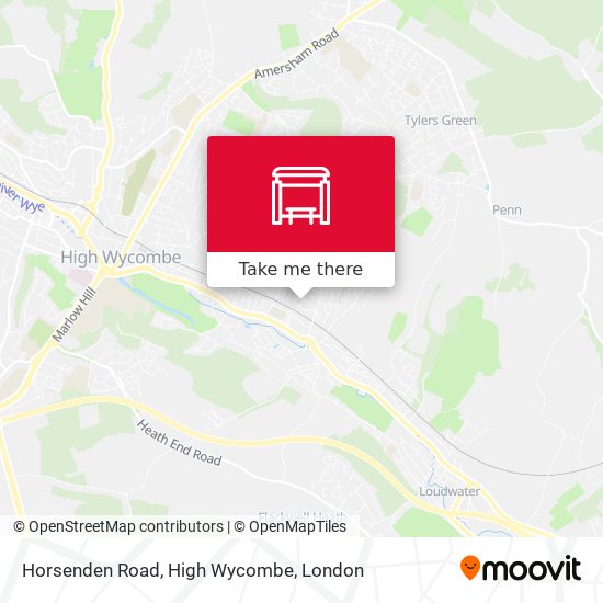 Horsenden Road, High Wycombe map