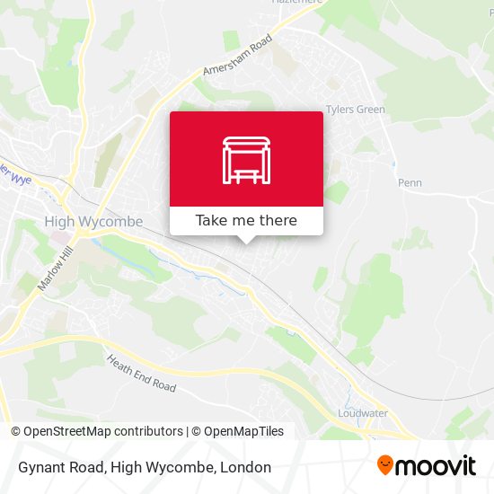 Gynant Road, High Wycombe map