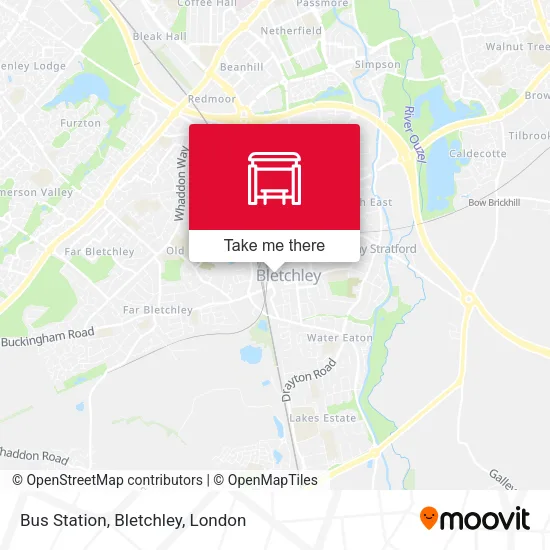 Bus Station, Bletchley map