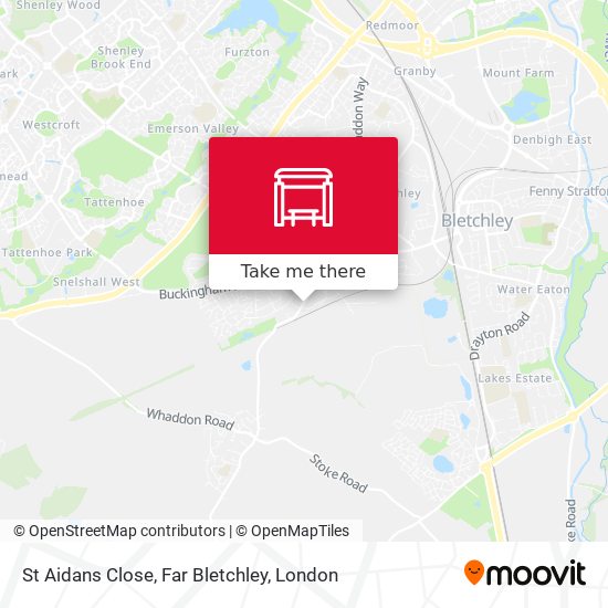 St Aidans Close, Far Bletchley map