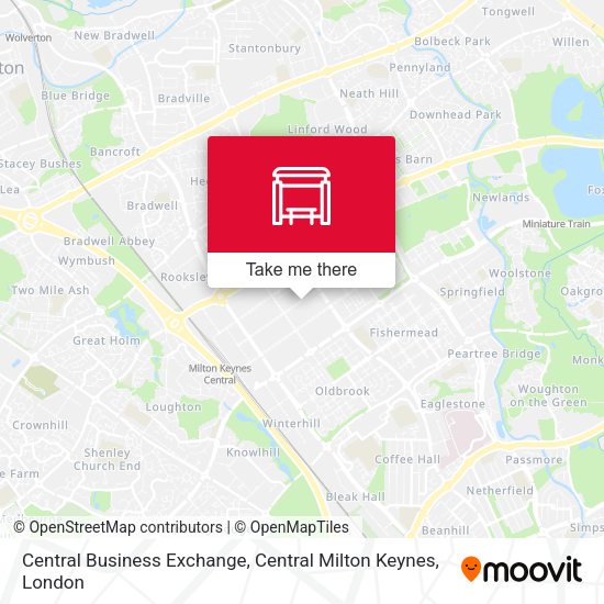 Central Business Exchange, Central Milton Keynes map