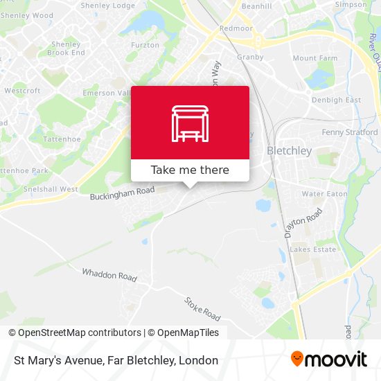 St Mary's Avenue, Far Bletchley map