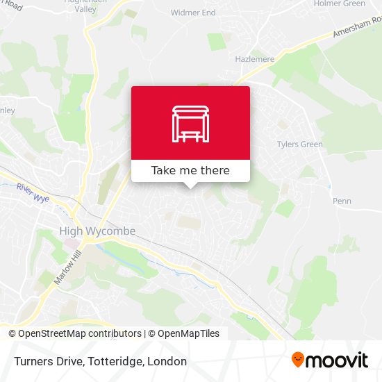 Turners Drive, Totteridge map