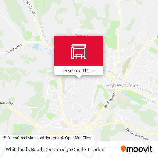 Whitelands Road, Desborough Castle map