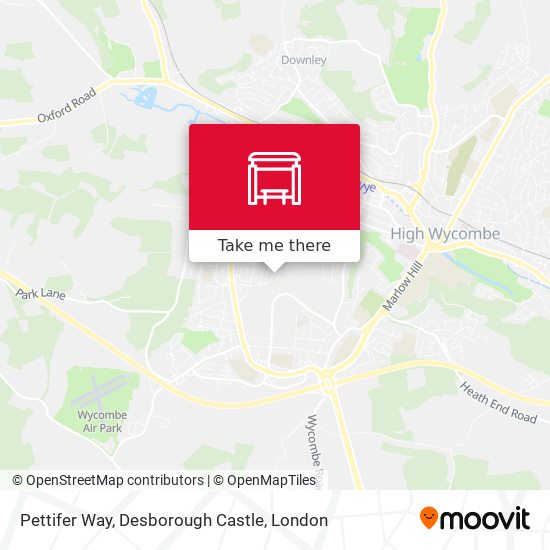 Pettifer Way, Desborough Castle map