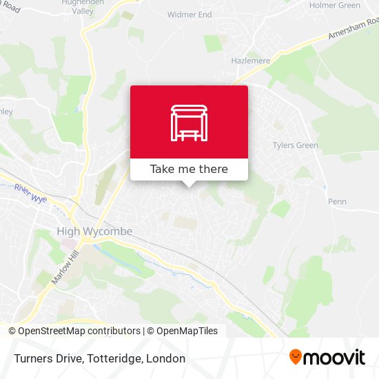 Turners Drive, Totteridge map