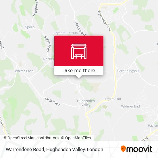Warrendene Road, Hughenden Valley map