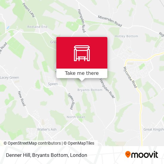 Denner Hill, Bryants Bottom map