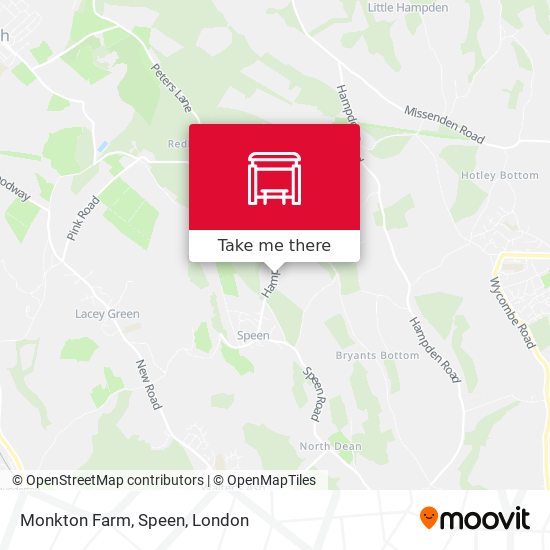 Monkton Farm, Speen map