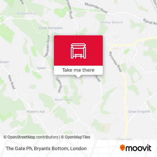 The Gate Ph, Bryants Bottom map