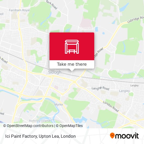 Ici Paint Factory, Upton Lea map